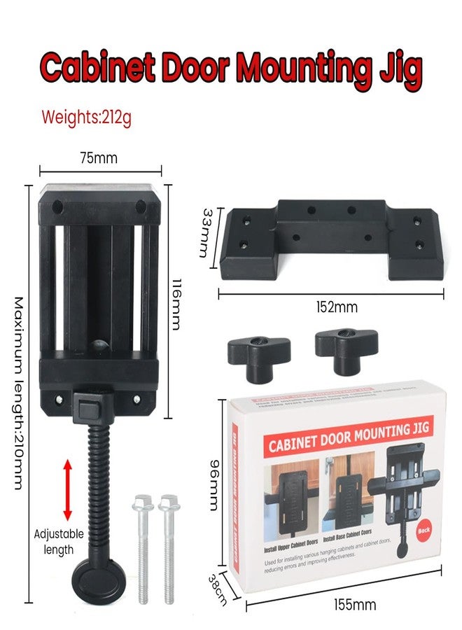 Serplex® Cabinet Door Installation Positioner Support Clamp Wooden Panel Fixing Assistance Adjustable Mounting Jig Hidden 2PCS - Image 2