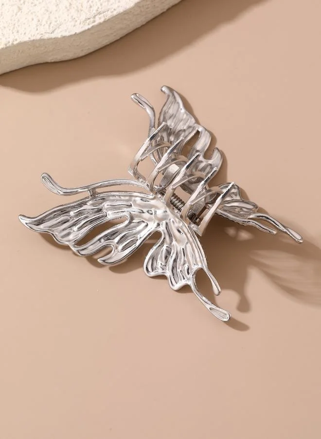 Take Two Take Two Silver Butterfly Claw Clip