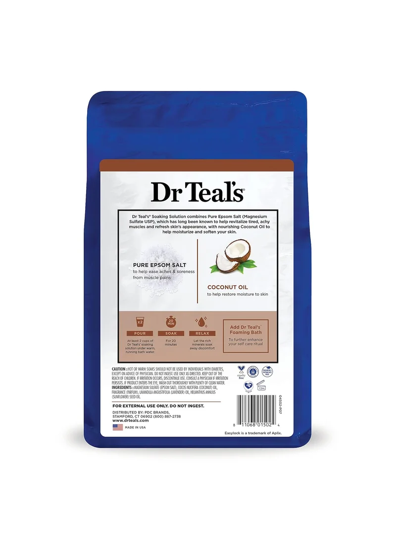 Dr Teal's Dr Teal's Epsom Bath Salt Soaking Solution - Coconut Oil 1.36Kg