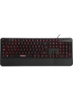 KB-R61 BRIGHT Black USB 3 Color Illuminated Q Fixed Wrist Support Gaming Player Multimedia Keyboard