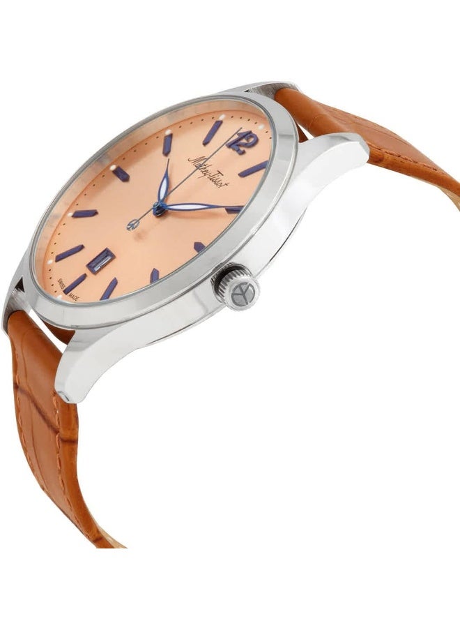 Mathey-Tissot ساعة ماتهي-تيستو أوربان كوارتز بقرص برتقالي للرجال H411SAL - Image 2