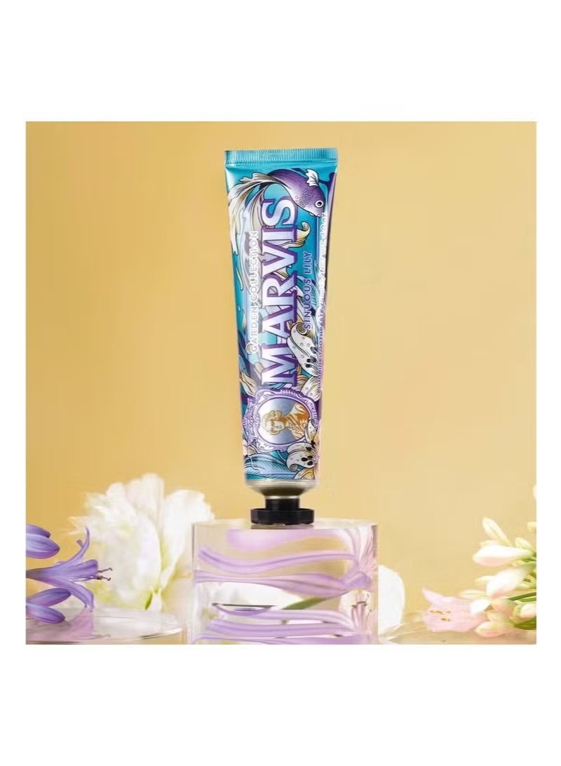 Marvis Garden Collection Sinuous Lily Toothpaste 75ml, Sensational Flavored Limited Edition Toothpaste for a Long-Lasting Freshness - Image 2