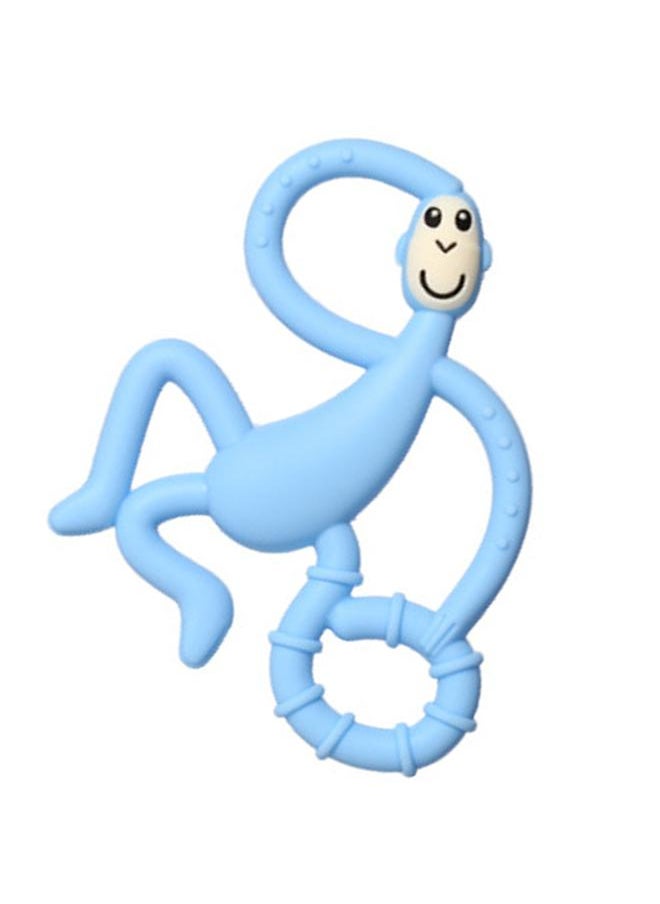 Thoraya - Baby Teether Toys Monkey Shape Easy To Hold Soft Silicone Infant Chewing Toy for Home Blue - Image 1