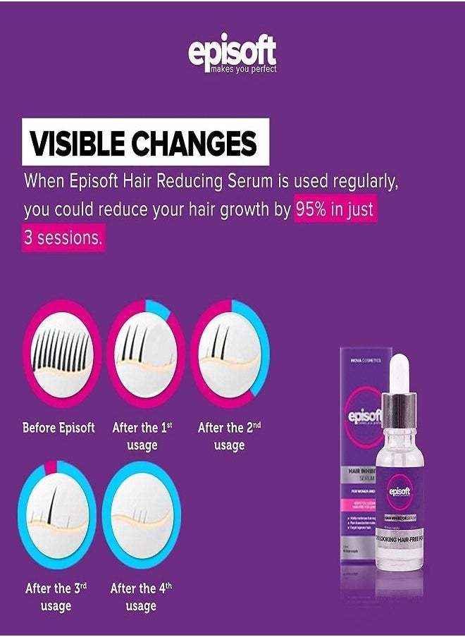 Episoft - Hair Removal Inhibitor Serum for Women and Men 30ml - Image 1