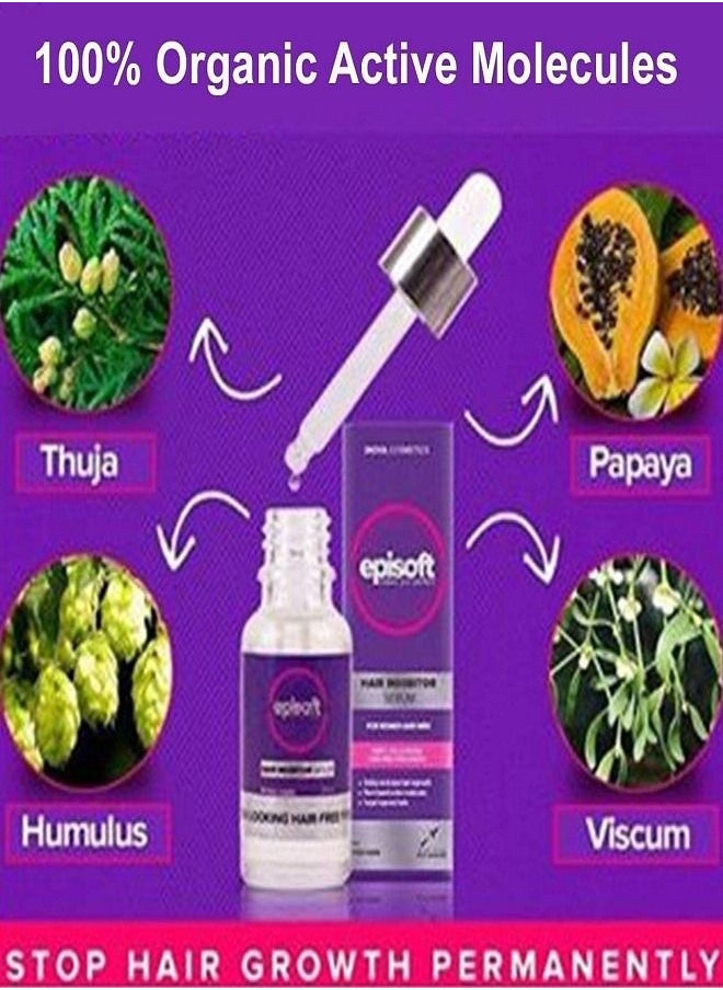 Episoft - Hair Removal Inhibitor Serum for Women and Men 30ml - Image 1