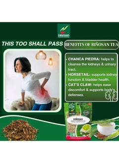Hanan Riñosan Herbal Blend 1.8 oz (50 g) - Loose Leaf Tea of Dried Chanca Piedra (Stone Breaker), Horsetail, Cat's Claw and Huamanpinta - Herbal Supplement  - Image 4