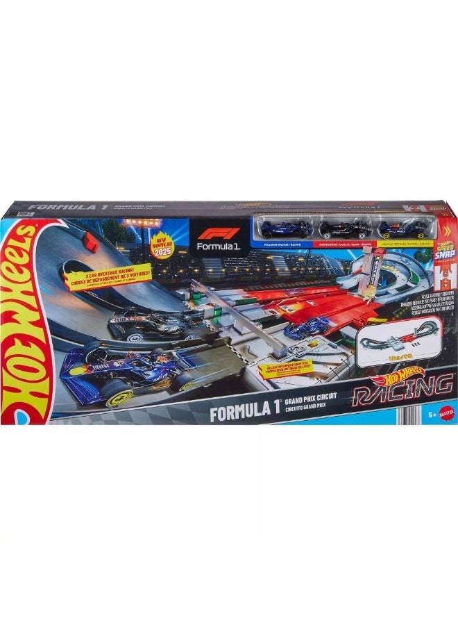 Hot Wheels مجموعة مسار سباق فورمولا 1 غراند بري من هوت ويلز - Image 1