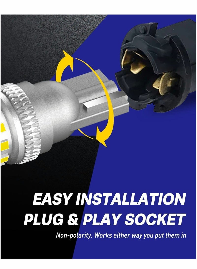 MUNTAQI LED Bulb, Car Light, License Plate Light, 300% High Brightness, T10 168 2825 W5W LED Bulbs for Dome Map Door Courtesy Interior Car Lights 6000K White, Pack of 2 - Image 4