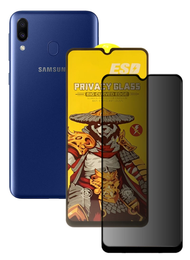 ESD Tempered Dustproof Privacy Glass Screen Protector Compatible For Samsung Galaxy M20 - Image 1
