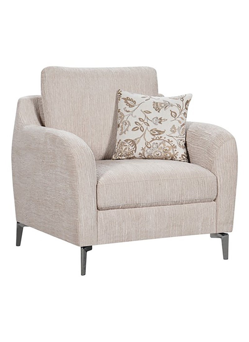 ROYALOAK Weston Single Seater Sofa in Fabric Upholstery  Durable Metal Frame  Compact & Comfortable Accent Chair for Living Room or Office  - Image 2