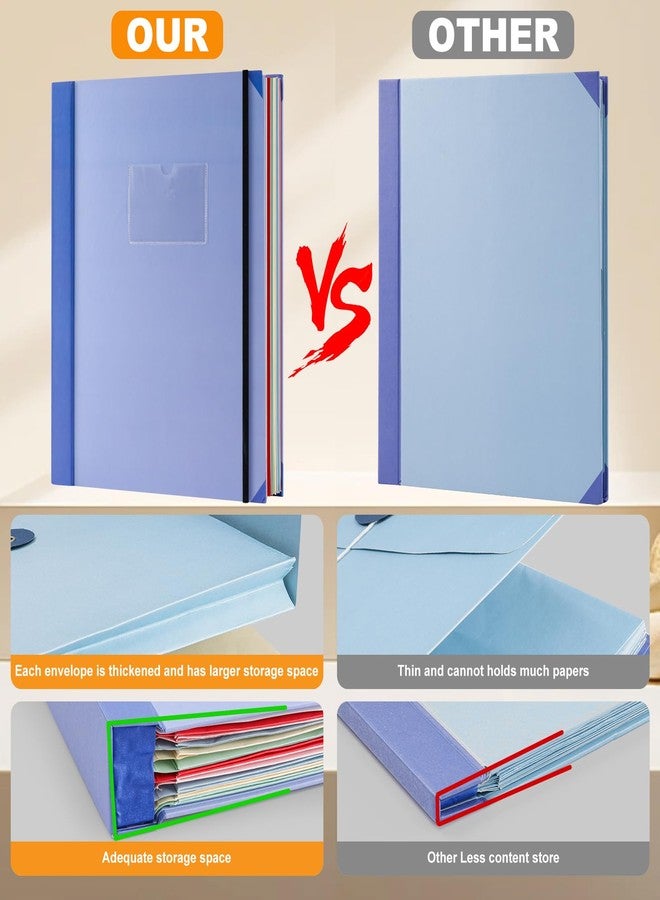 Liomus Important Document Organizer 10Color Envelopes Organ Document Folder - Image 5