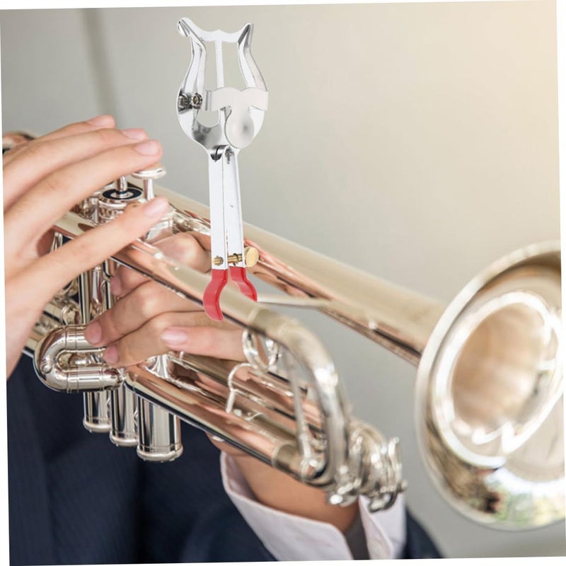 Metal Trumpet Lyre Sheet Clip Clamp Secure Grip Non Slip for Marching Band Cornets - Image 3