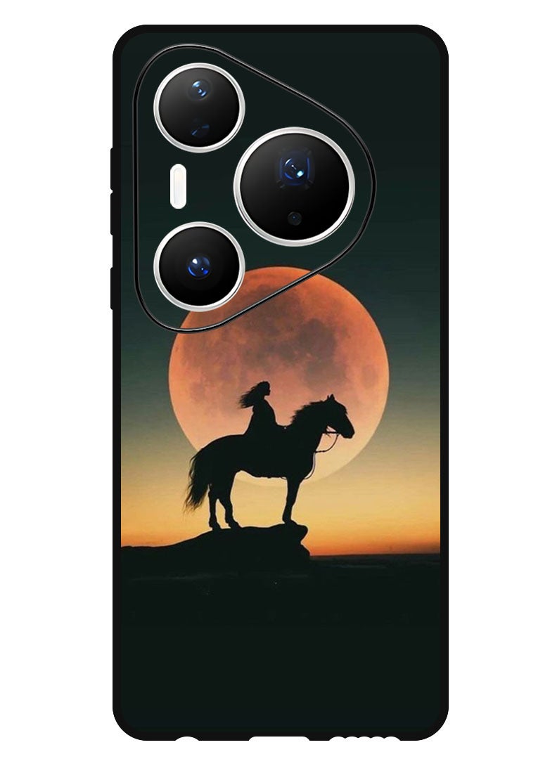 Theodor Case Compatible with Huawei Pura 80 Pro 6.8 Inch Protection Shockproof Bumper Cover Majestic Horse Sunset - Image 1