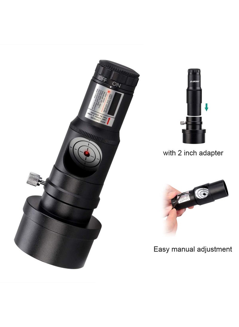 SVBONY SVBONY SV121 Red Laser Collimator, Adjustable 1.25 inch Collimation Eyepiece, with 2 inches Adapter, Telescope Accessory for Newtonian Dobsonian Marca Telescope  - Image 3