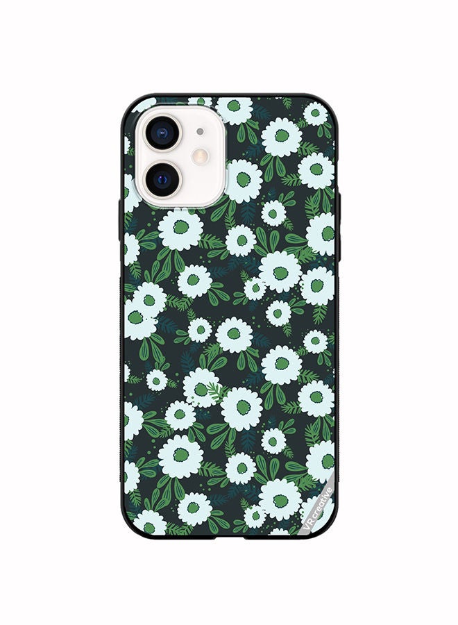 VR CREATIVE Protective Case Cover For Apple iPhone 12 mini Floral Pattern Based On Traditional Folk Art Ornaments Design Multicolour - Image 1