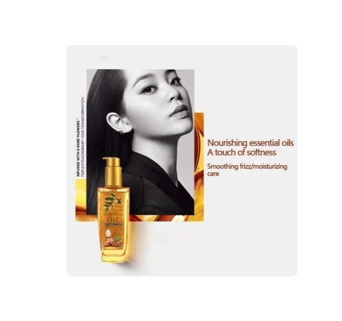 AZLA Moroccan Pure Argan Oil Hair Essential Oil Growth Anti Hair Loss Dry Damaged Repair Multi-functional Hair Scalp Care 100ml - Image 4