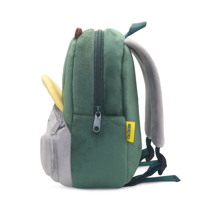 Plush Kids Backpack, Baseball Pig Animal Design, Soft Lightweight School Bag for Toddlers and Preschool Kids - Image 3