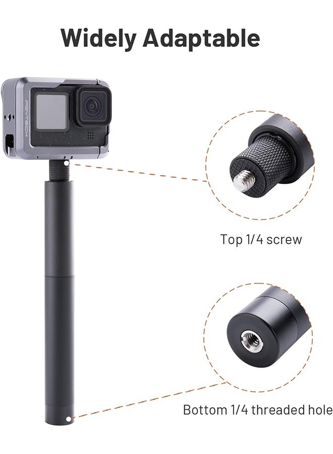 بجي تك عصا سيلفي قابلة للتمديد من PGYTECH بطول 96 سم، حامل دراجة نارية بواجهة قياسية 1/4 من سبائك الألومنيوم لكاميرات الحركة Insta360 - Image 4