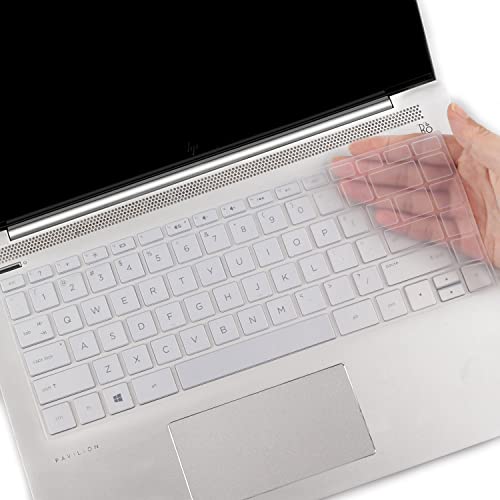 Saco غطاء واقي للوحة مفاتيح اللابتوب من ساكو متوافق مع HP Pavilion x360 Touchscreen 2-in-1 FHD 14-inch - شفاف - Image 1
