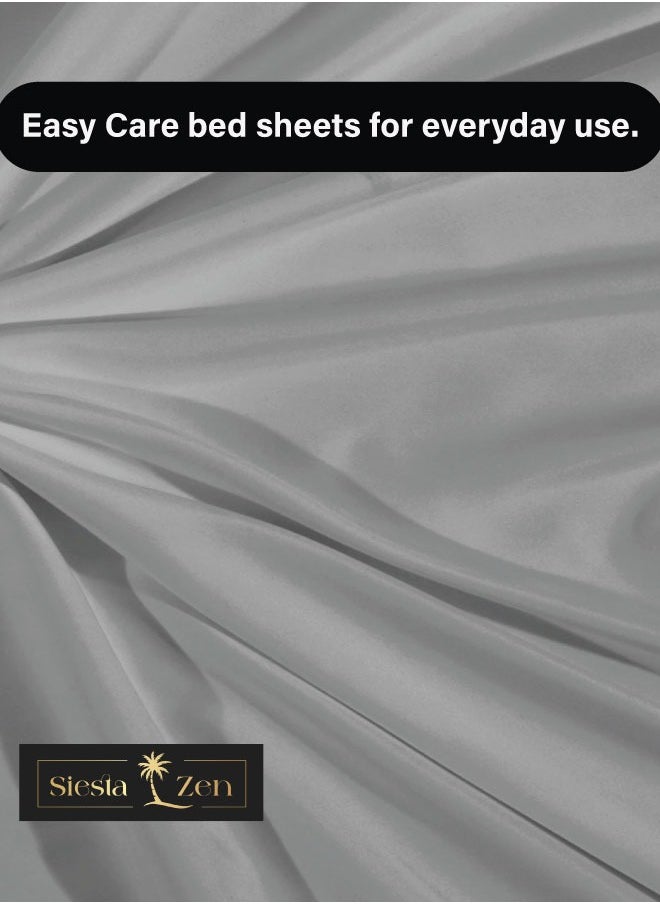 Siesta Zen Siesta Zen Microfiber Flat Sheet – Soft, Breathable, Wrinkle-Resistant – Lightweight & Durable Bedding for All Seasons  - Image 4