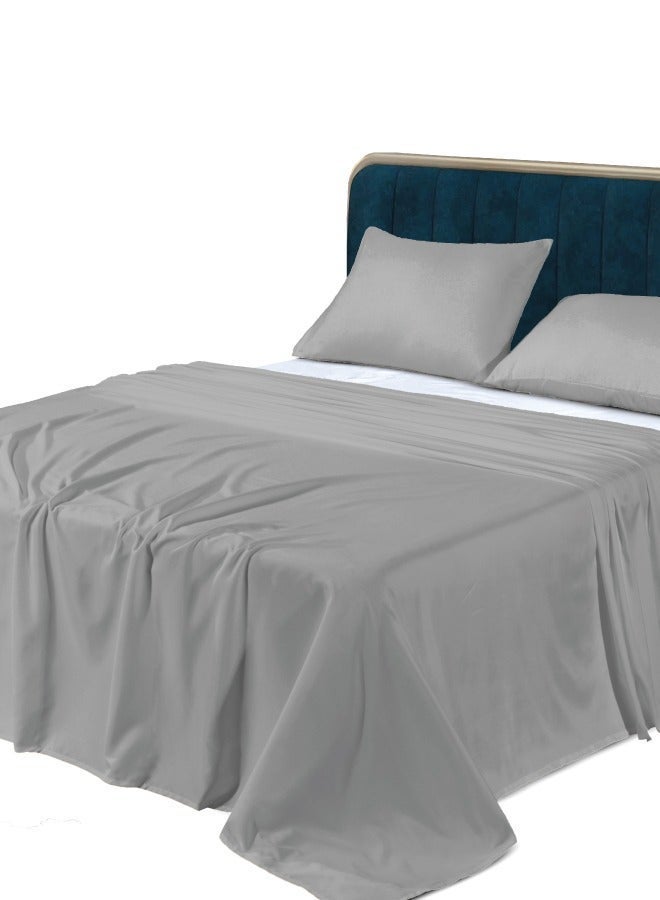 القيلولة زين ملاءة سرير مسطحة من الألياف الدقيقة Siesta Zen، ناعمة للغاية وجيدة التهوية، خفيفة الوزن، مقاومة للتجاعيد ومتينة، بجودة فنادق، سهلة العناية، للاستخدام في جميع المواسم (فردي/مزدوج/كوين/كينج) - Image 1