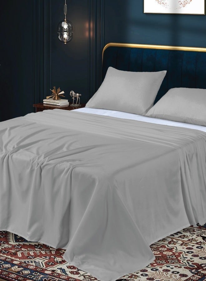 القيلولة زين ملاءة سرير مسطحة من الألياف الدقيقة Siesta Zen، ناعمة للغاية وجيدة التهوية، خفيفة الوزن، مقاومة للتجاعيد ومتينة، بجودة فنادق، سهلة العناية، للاستخدام في جميع المواسم (فردي/مزدوج/كوين/كينج) - Image 3