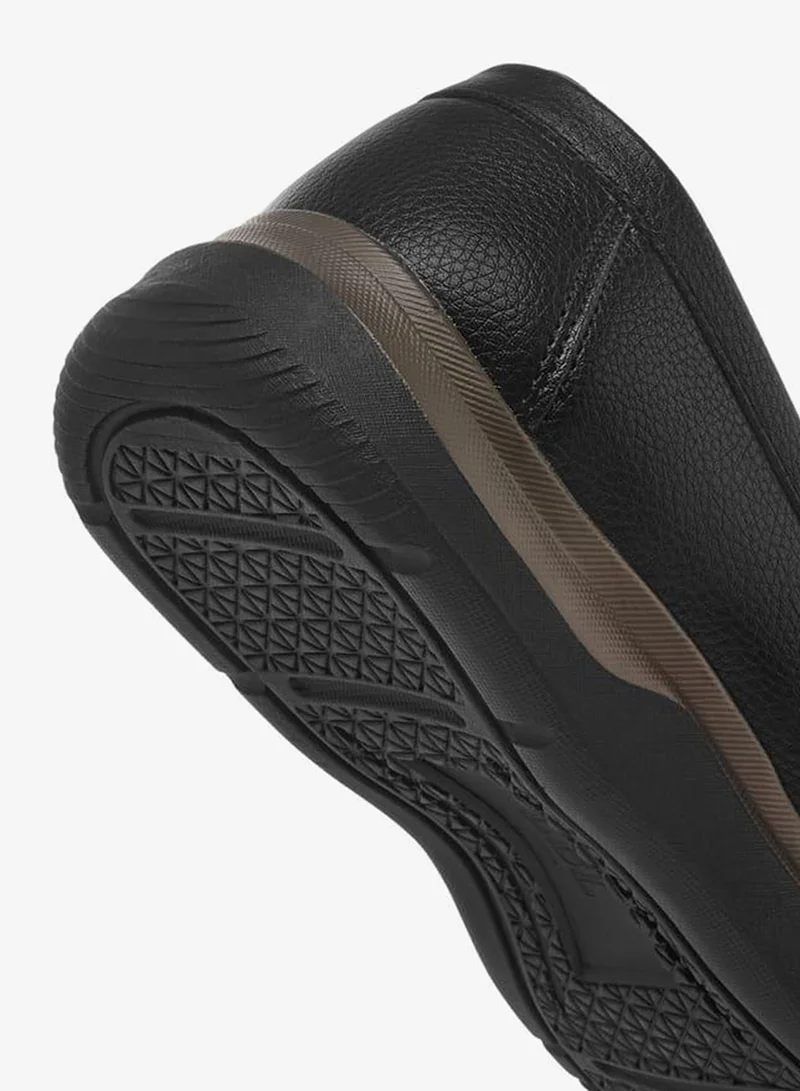 LBL by Shoexpress BLACK Men Tape Accent Slip-On Loafers for Men | Best Price UAE