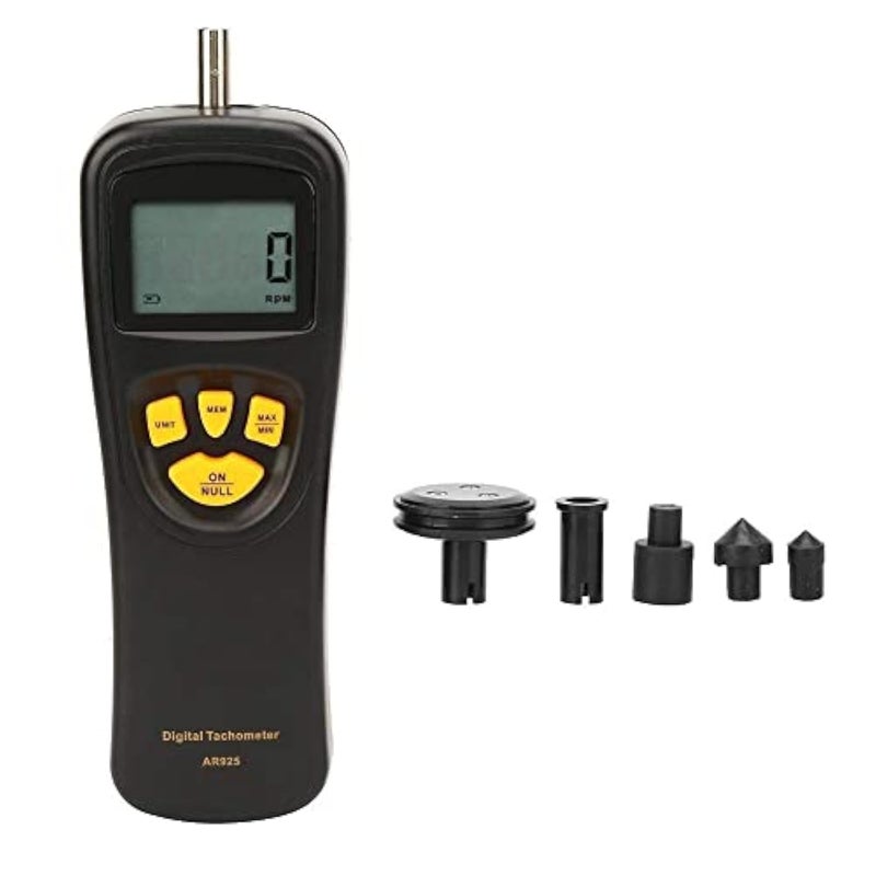Walfront Tachometer Smart Sensor Tachometer Marker 0.5-19999 RPM Hand Tachometer Rotation Meter Tach Digital Photo Speed Tachometer with LCD Backlight - Image 1