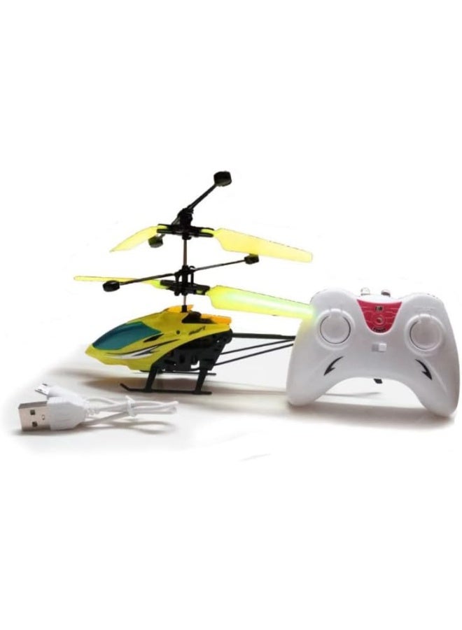 TOY GARDEN Wireless Induction Flying Helicopter Toy – Rechargeable USB RC Suspension Aircraft with Remote Control for Kids – Hand-Controlled Motion Sensor Helicopter with LED Lights – Durable, Lightweight Flying Toy for Indoor and Outdoor Fun - Image 2