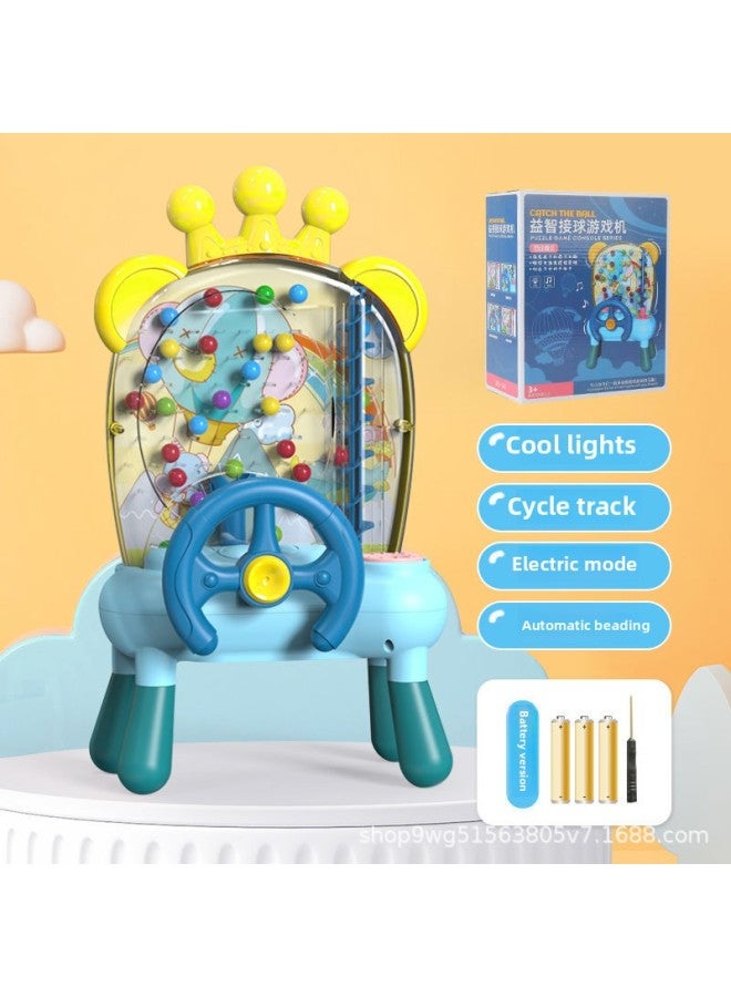 Children's Toy Pickup Doudou Pickup Game Machine Boys' And Girls' Puzzle 3 To 6 Years Old Baby's Momenclature Training Electric-Specifications:Blue Crown Increased Electric Battery Version (with Sound And Light With Music) - Image 1
