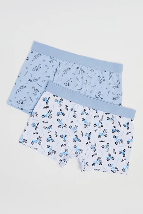R&B 2 Pack Printed Boxers