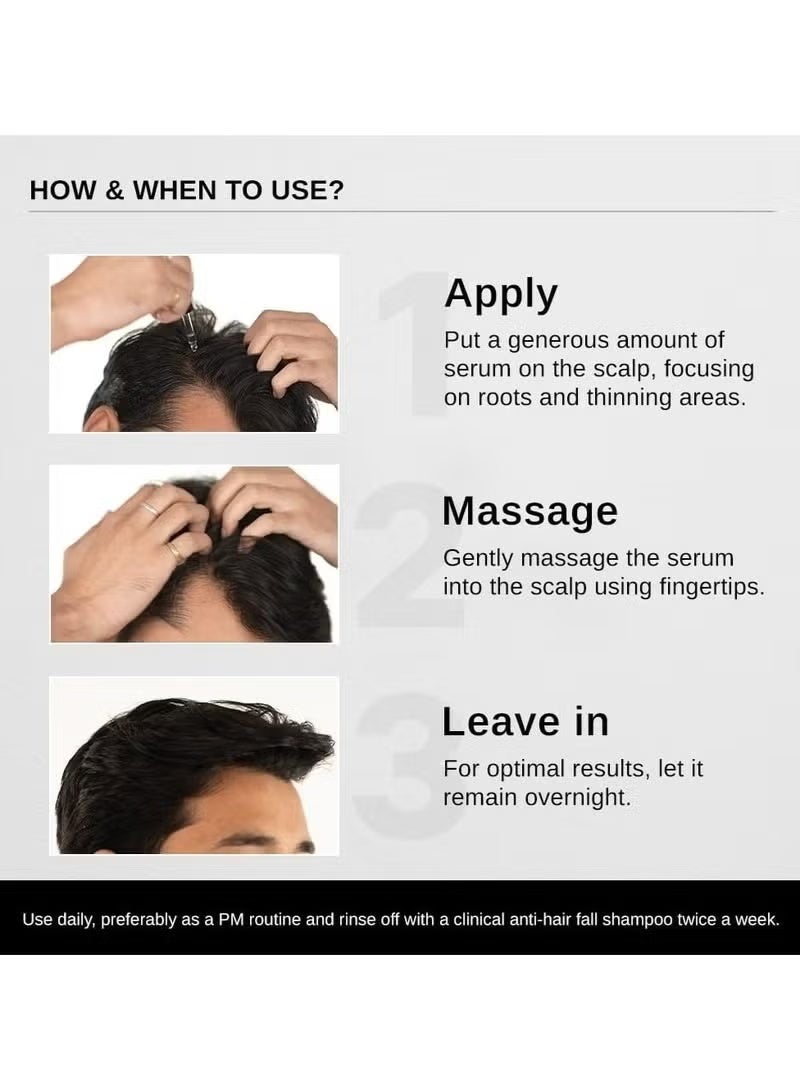 BARE ANATOMY سيروم متقدم لنمو الشعر مع ريدنسيل، أناغين، بايكا بيل وكابيليا لونغا – 30 مل تركيبة لإعادة نمو الشعر ومكافحة تساقط الشعر للرجال والنساء مع البيوتين، إكليل الجبل ومستخلص الأرز - Image 4