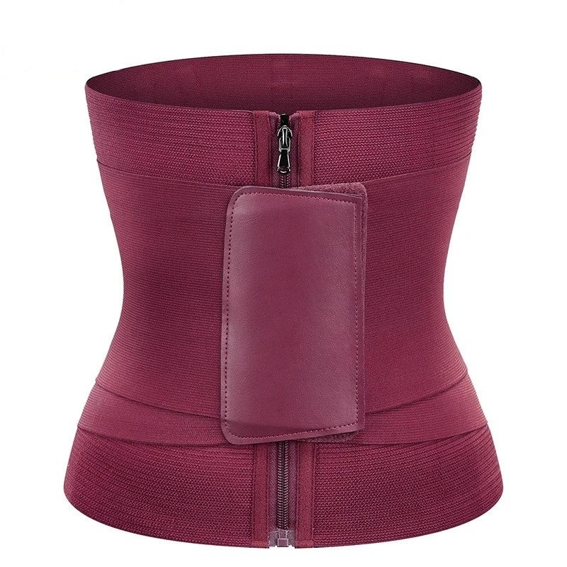 Bluejw Women's Waist Trainer - Steel Bone Neoprene Faja Latex Sweat Trimmer Belt - Slimming Body Shaper Workout Gym - Image 1