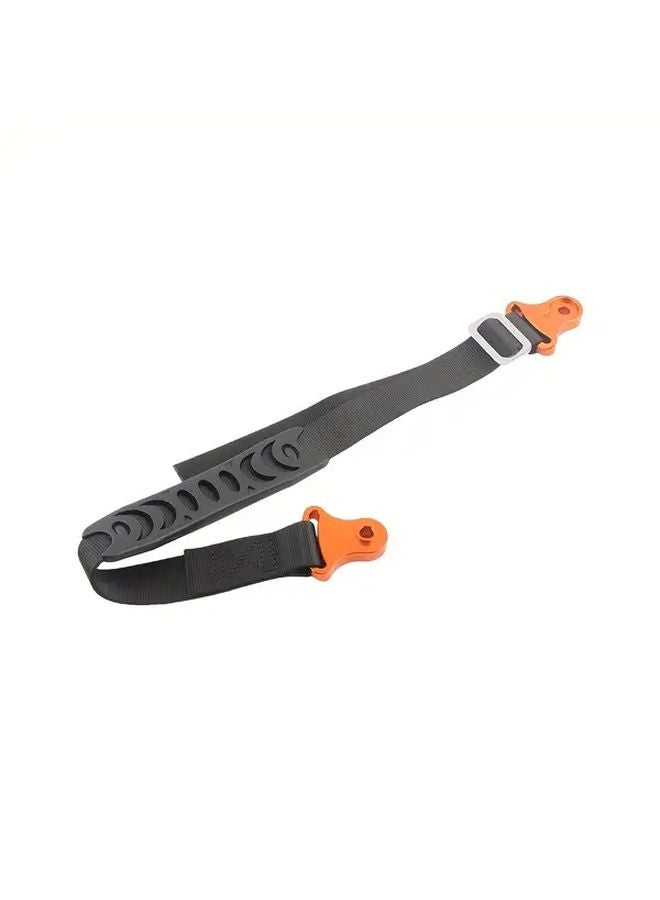 Orange Motorcycle Rear Rescue Strap Aluminum Alloy Universal Fit Motocross Dirt Bike - Image 1