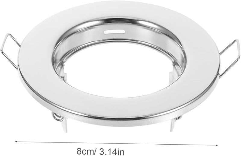 Silver Recessed Light Trim Easy Installation Modern Aesthetic for Home Commercial Indoor Lighting - Image 3