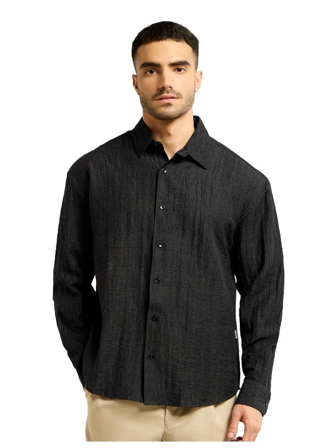 Black Textured Jacquard Shirt - pzsku/ZD2CD967252165CCCAC46Z/45/_/1727075489/29c4f810-4574-4052-9575-e9a9f0cd7d9c