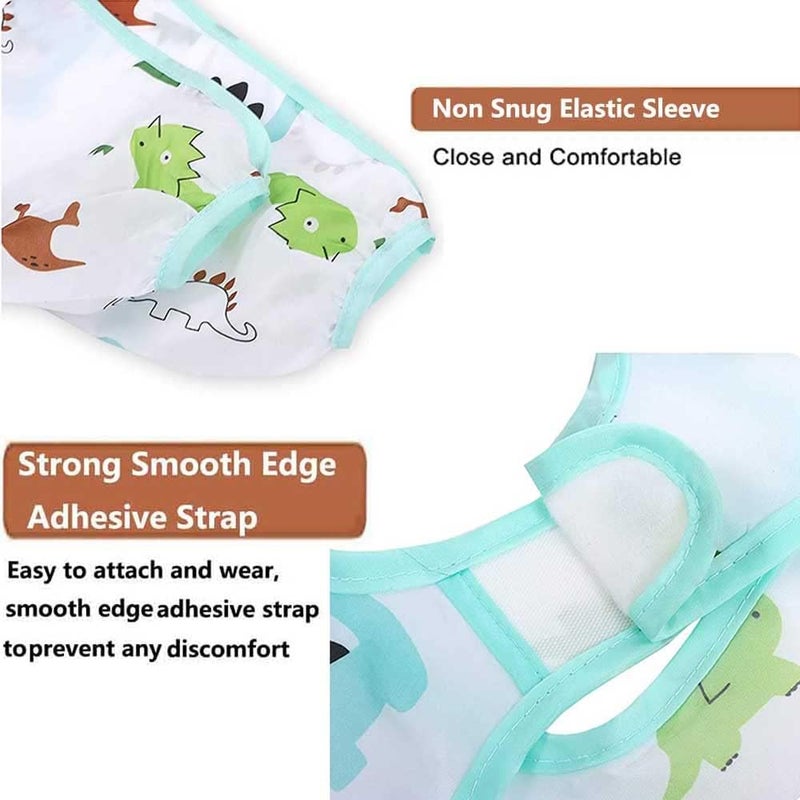Waterproof Stain Resistant Baby Bibs Set (2PCS) for 6-24 Months - Image 2