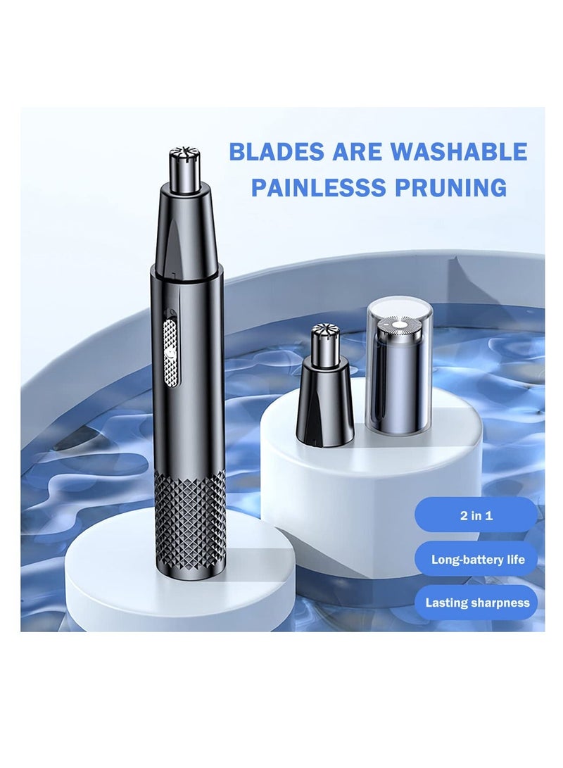 Nose Hair Trimmer, for Men and Women Rechargeable, Ear Eyebrow Remover Electric Women, Ladies Remover, Travel Waterproof Easy to Clean - Image 4