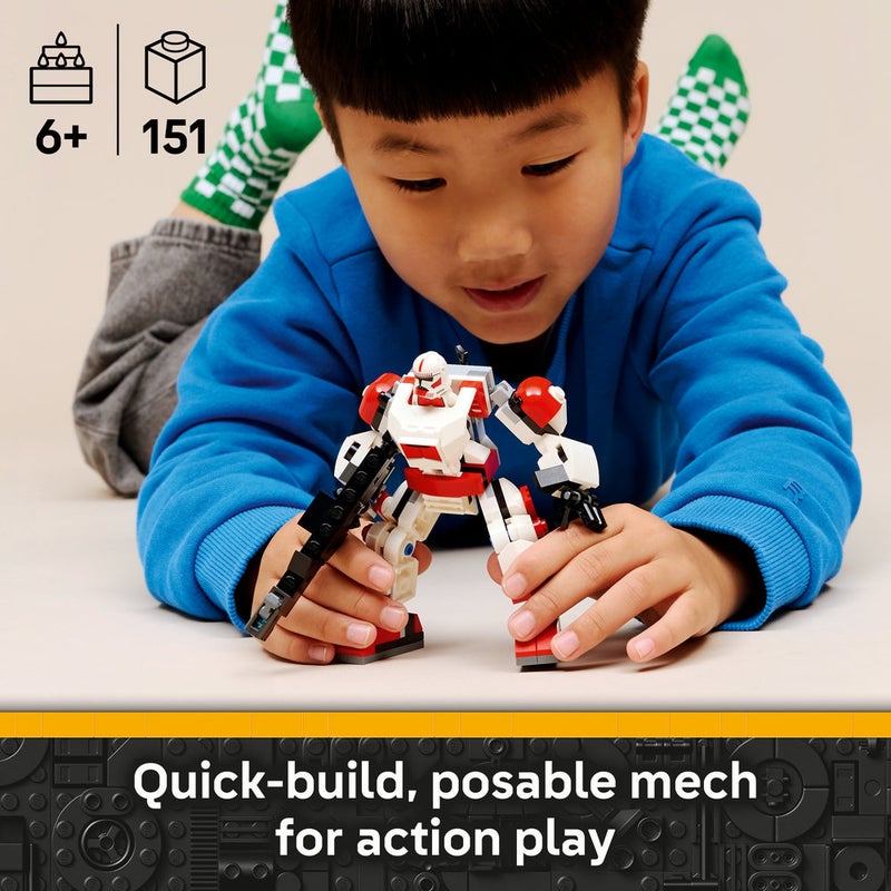 LEGO Star Wars Clone Shock Trooper Mech Building Toy 75448 (Age 6+, 151 Pieces) - Image 3