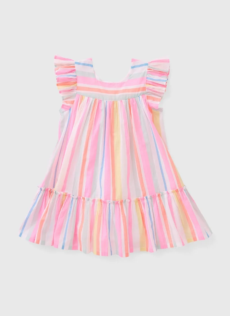 ماتلان Girls Striped Joyful Dress