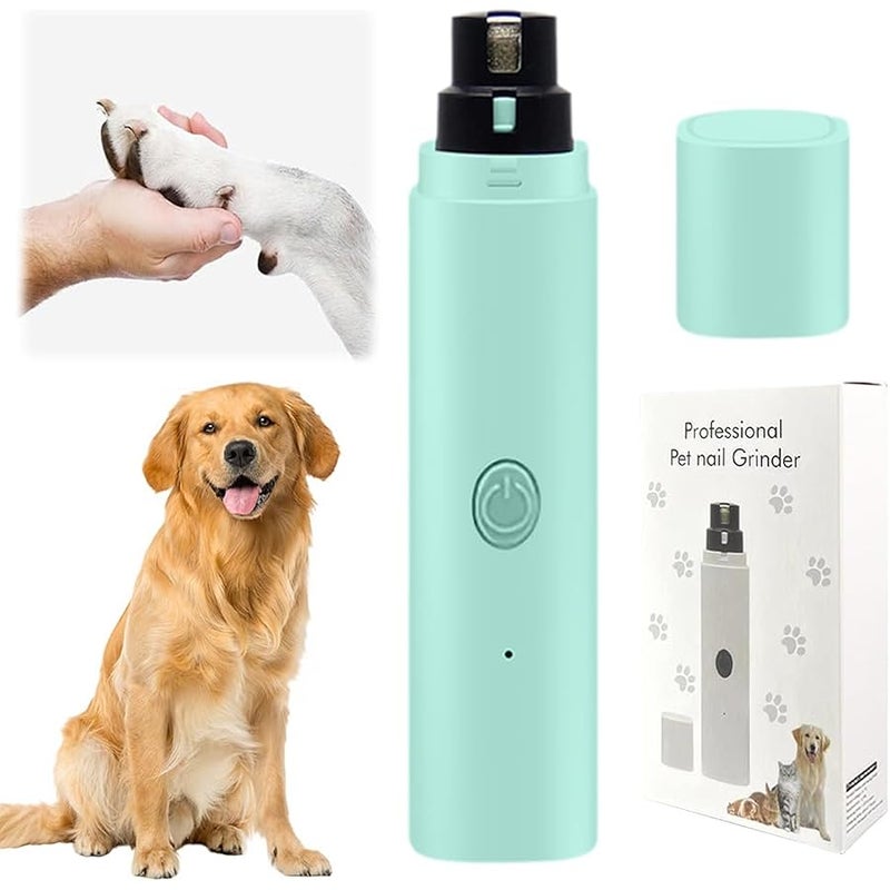 Fauppt Electric Dog Nail Grinder Pet Nail Trimmer,2025 Rechargeable Dog Nail Grinder Cat Nail Grinder,Dog Nail Trimmers and Clippers Kit for Small Large Dogs Cats Toenail Claw Grooming (Blue*) - Image 1