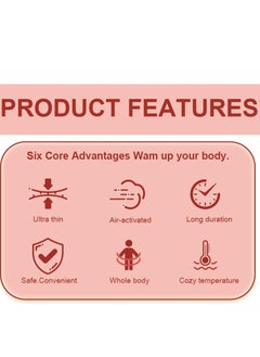 Hodaf Stick On Heating Pads Self-Heating Reusable Waist Warmer Patch - 10X Portable Menstrual Heating Pad, Heat Patches for Discomfort and Back Relief  - Image 4