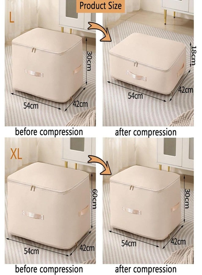TPTAL Ultra Space Saving Self Compression Organizer,Storage Bags,Heavy Duty Moving Bags,Storage Tote for Space Saving, Self Compression Moving Organizer Bags for Comforters,Clothes, Blankets(Pink, XL) - Image 4