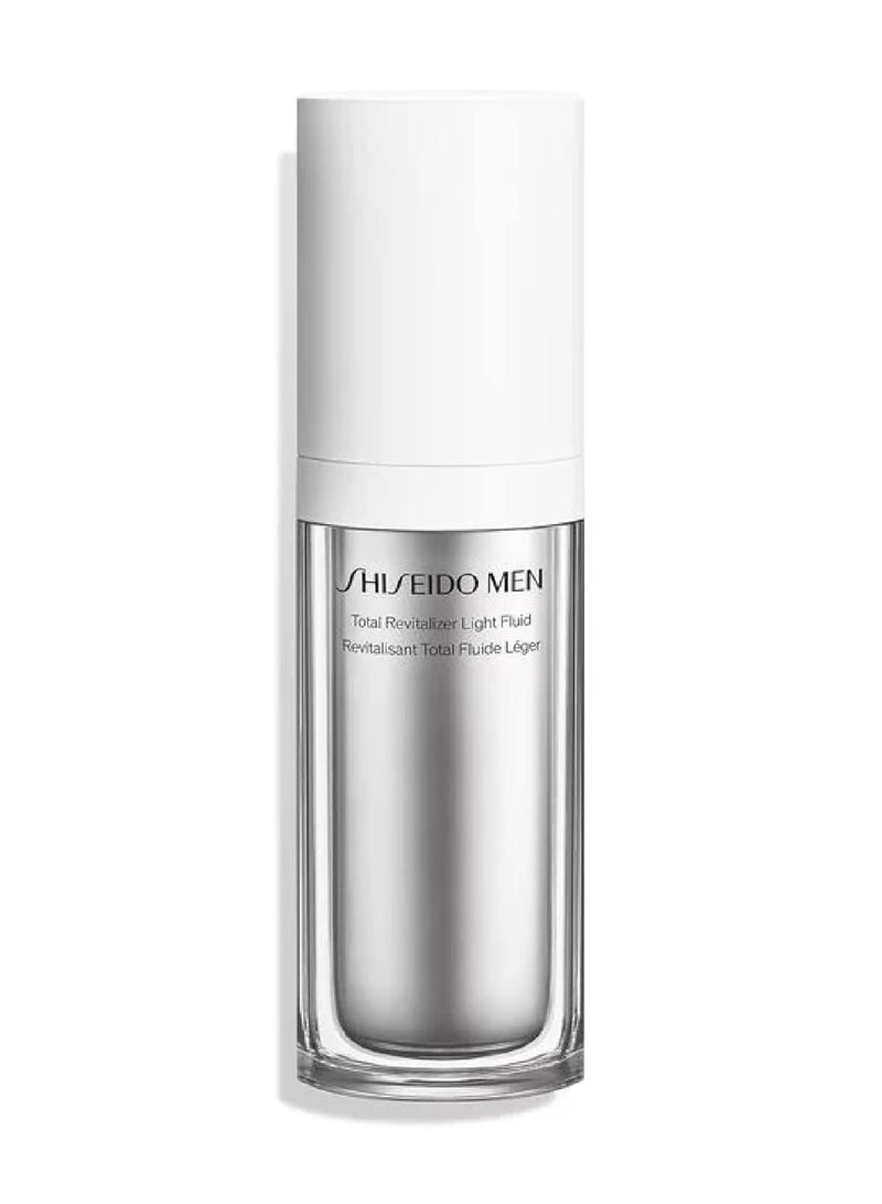 Shiseido Shiseido Men Total Revitalizer Light Fluid - 70 mL - Anti-Aging Lightweight Moisturizer - Non-Comedogenic - Ideal for Normal, Oily & Combination Skin Types - Image 1