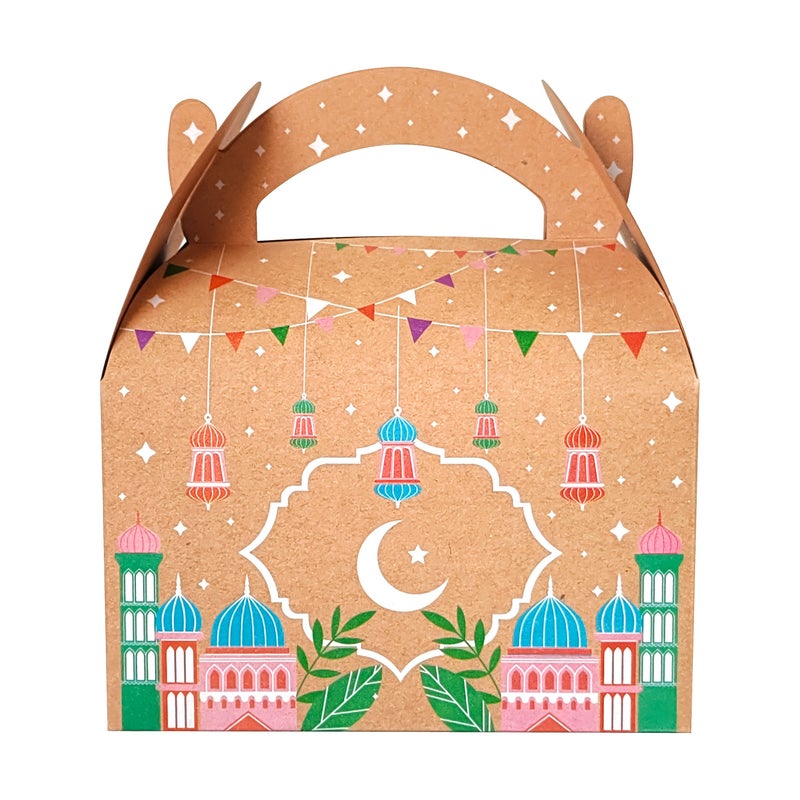 Gift For Her Him New 12pcs 24pcs Ramadan Mubarak Gift Box Made Of Brown Kraft Paper With Handles Perfect Holiday Packaging - Image 4