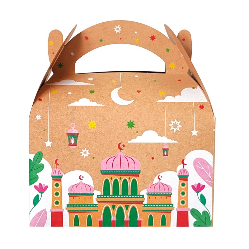 Gift For Her Him New 12pcs 24pcs Ramadan Mubarak Gift Box Made Of Brown Kraft Paper With Handles Perfect Holiday Packaging - Image 3