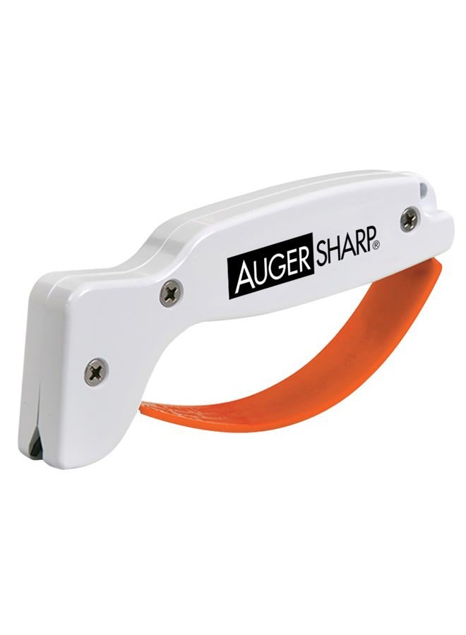 AccuSharp Knife & Ice Auger Tool Sharpener - Diamond-Honed Tungsten Carbide Rust-Free Blade Quickly Sharpens, Restores, Repairs & Hones Dull Ice Fishing Tool Blades - Image 1