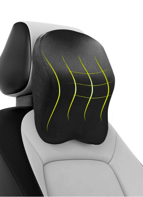 VEA Car Neck Pillow - Memory Foam Headrest for Neck Pain Relief & Cervical Support