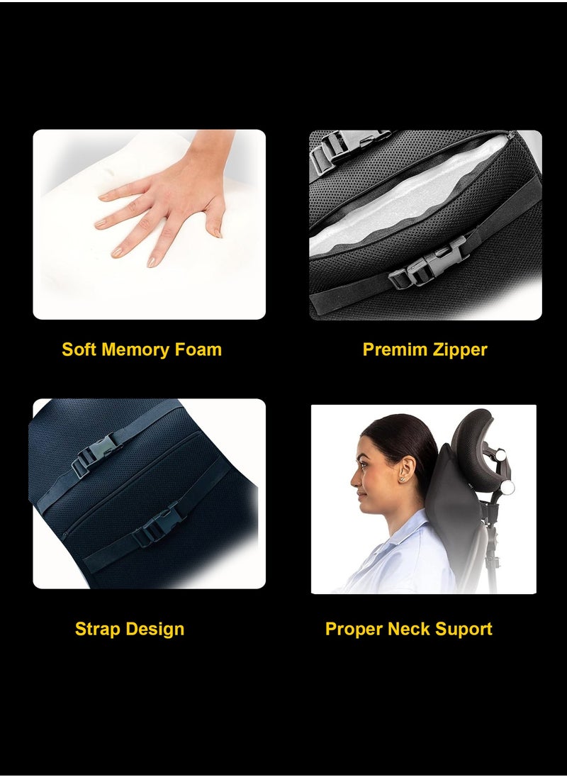VEA - VEA Car Neck Pillow - Memory Foam Headrest for Neck Pain Relief & Cervical Support - Image 1
