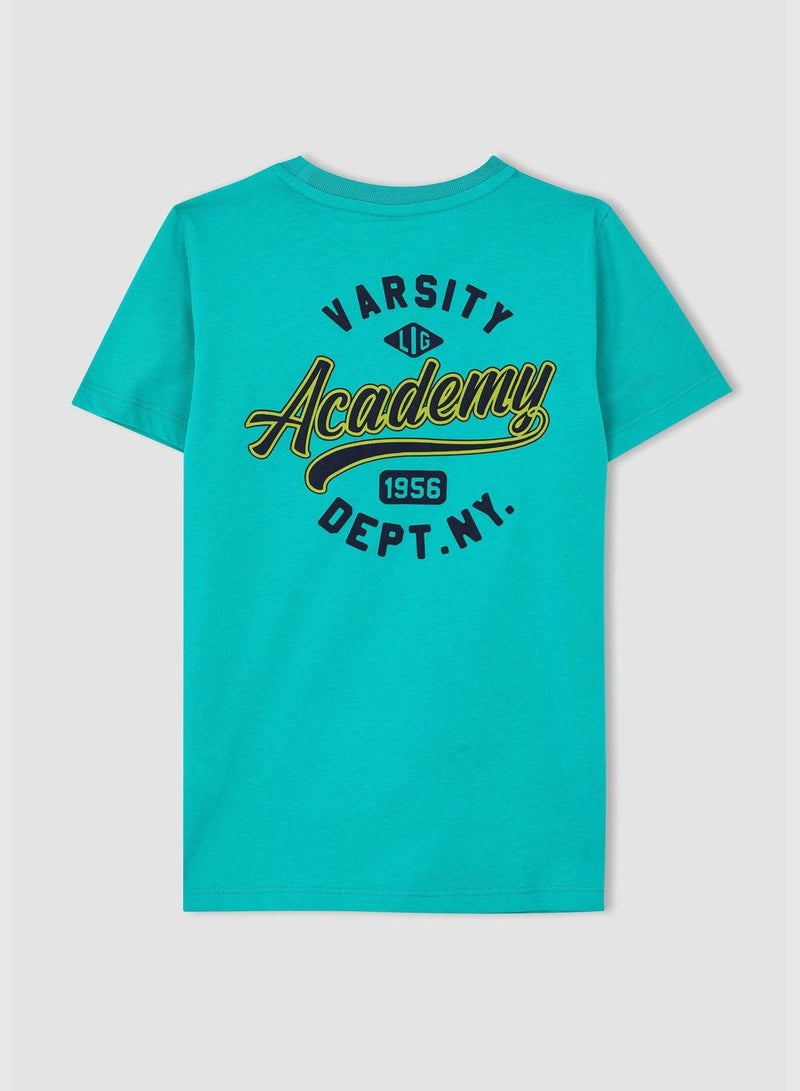 DeFacto تي شيرت قصير الأكمام بقلنسوة عادية للأولاد - Image 3